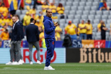 Xavi Simons, Romanya ve Hollanda milli takımları arasında Almanya 'nın Allianz Arena kentinde oynanan 16 maçlık UEFA Euro 2024 raundunda görüldü (Maciej Rogowski)