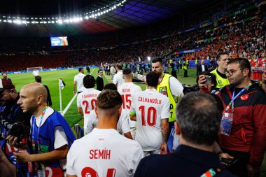 Türkiye 'nin oyuncuları, Hollanda ve Türkiye milli takımları arasında Berlin Olimpiyatları' nda oynanan UEFA Euro 2024 çeyrek final maçında görüldü (Maciej Rogowski)