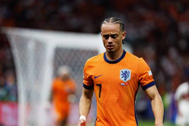 Xavi Simons, Hollanda ve Türkiye milli takımları arasında Berlin Olympiastadion 'da oynanan UEFA Euro 2024 çeyrek final maçında görüldü (Maciej Rogowski)