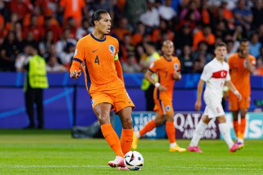 Virgil Van Dijk, UEFA Euro 2024 çeyrek final maçında Hollanda ve Türkiye milli takımları arasında Berlin Olympiastadion 'da görüldü (Maciej Rogowski)