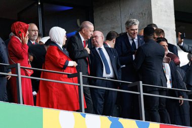 Recep Tayyip Erdoğan, Hollanda ve Türkiye milli takımları arasında oynanan UEFA Euro 2024 çeyrek final maçında Berlin Olympiastadion 'da görüldü (Maciej Rogowski)