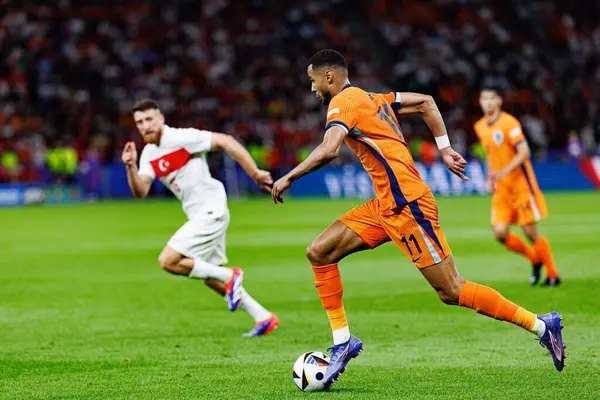 Cody Gakpo, Hollanda ve Türkiye milli takımları arasında Berlin Olympiastadion 'da oynanan UEFA Euro 2024 çeyrek final maçında görüldü (Maciej Rogowski)