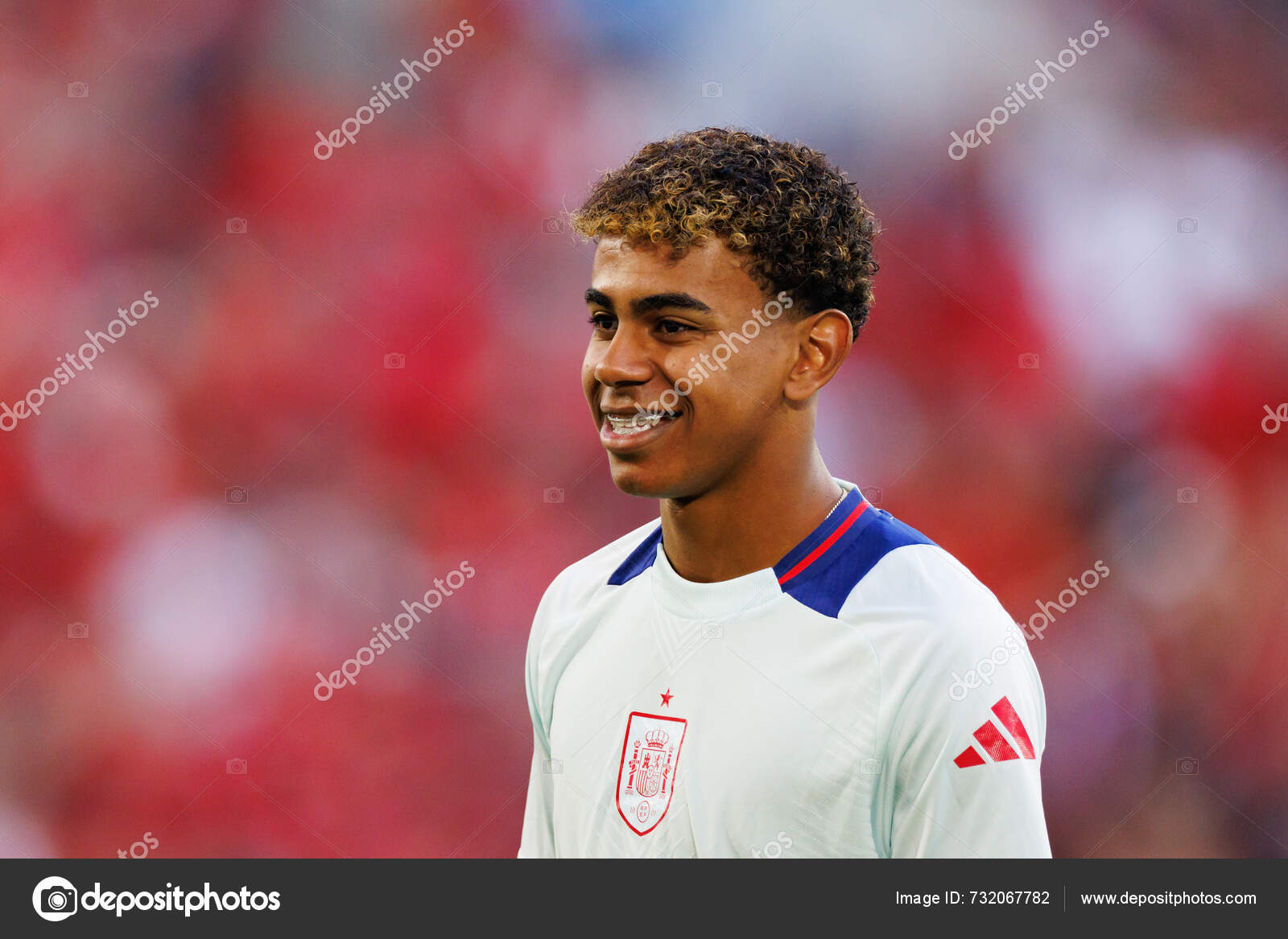 Lamine Yamal Seen Uefa Euro 2024 Game National Teams Albania — Stock