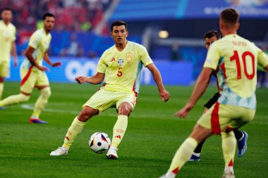 Daniel Vivian UEFA Euro 2024 maçında Arnavutluk ve İspanya milli takımları arasında Merkur Spiel-Arena, Düsseldorf, Almanya 'da görüldü (Maciej Rogowski)