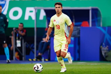 Martin Zubimendi, UEFA Euro 2024 maçında Arnavutluk ve İspanya milli takımları arasında Merkur Spiel-Arena, Dusseldorf, Almanya 'da görüldü (Maciej Rogowski))