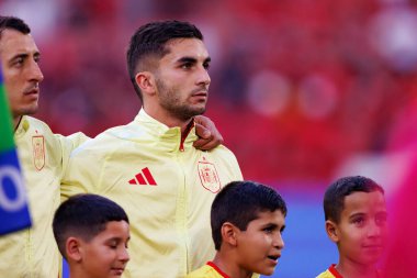 Ferran Torres, UEFA Euro 2024 maçında Arnavutluk ve İspanya milli takımları arasında Merkur Spiel-Arena, Düsseldorf, Almanya 'da görüldü (Maciej Rogowski)