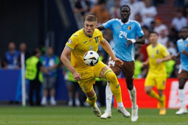 Artem Dovbyk UEFA Euro 2024 maçında MHPArena, Stuttgart, Almanya 'da milli takımlar arasında görüldü (Maciej Rogowski)