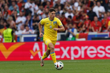 Georgiy Sudakov UEFA Euro 2024 maçında MHPArena, Stuttgart, Almanya 'da milli takımlar arasında görüldü (Maciej Rogowski)