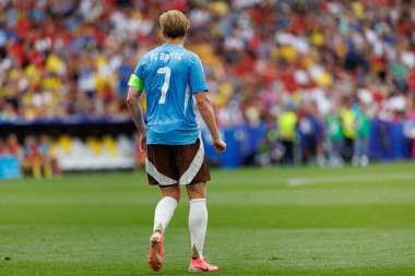 Kevin De Bruyne UEFA Euro 2024 maçında MHPArena, Stuttgart, Almanya 'da milli takımlar arasında görüldü (Maciej Rogowski)