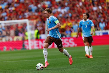 Kevin De Bruyne UEFA Euro 2024 maçında MHPArena, Stuttgart, Almanya 'da milli takımlar arasında görüldü (Maciej Rogowski)
