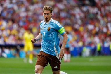 Kevin De Bruyne UEFA Euro 2024 maçında MHPArena, Stuttgart, Almanya 'da milli takımlar arasında görüldü (Maciej Rogowski)