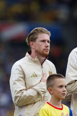 Kevin De Bruyne UEFA Euro 2024 maçında MHPArena, Stuttgart, Almanya 'da milli takımlar arasında görüldü (Maciej Rogowski)