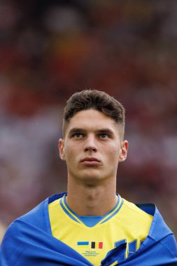 Georgiy Sudakov UEFA Euro 2024 maçında MHPArena, Stuttgart, Almanya 'da milli takımlar arasında görüldü (Maciej Rogowski)
