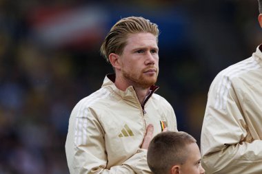 Kevin De Bruyne UEFA Euro 2024 maçında MHPArena, Stuttgart, Almanya 'da milli takımlar arasında görüldü (Maciej Rogowski)