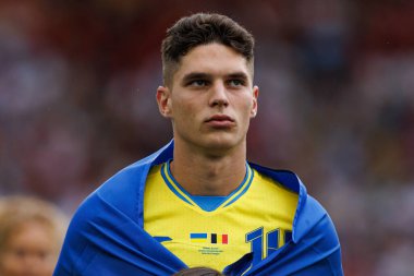 Georgiy Sudakov UEFA Euro 2024 maçında MHPArena, Stuttgart, Almanya 'da milli takımlar arasında görüldü (Maciej Rogowski)