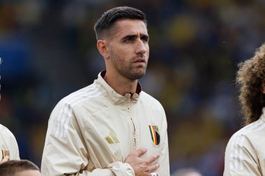 UEFA Euro 2024 maçında Ukrayna ve Belçika milli takımları arasında MHPArena, Stuttgart, Almanya 'da görüldü (Maciej Rogowski)