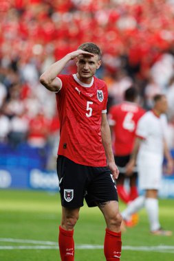 Stefan Posch UEFA Euro 2024 maçı sırasında Polonya ve Avusturya milli takımları arasında Olympiastadion, Berlin, Almanya 'da (Maciej Rogowski)