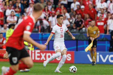 Kacper Urbanski UEFA Euro 2024 maçında Polonya ve Avusturya milli takımları arasında Olympiastadion, Berlin, Almanya (Maciej Rogowski))
