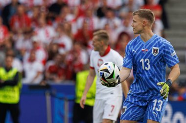 Patrick Pentz UEFA Euro 2024 maçı sırasında Polonya ve Avusturya milli takımları arasında Olympiastadion, Berlin, Almanya 'da (Maciej Rogowski)
