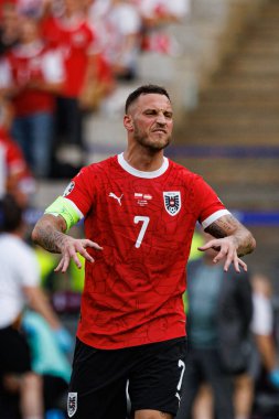 Marko Arnautoviç UEFA Euro 2024 maçı sırasında Polonya ve Avusturya milli takımları arasında Olympiastadion, Berlin, Almanya (Maciej Rogowski)