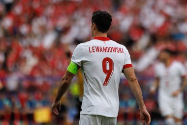 Robert Lewandowski UEFA Euro 2024 maçında Polonya ve Avusturya milli takımları arasında Olympiastadion, Berlin, Almanya (Maciej Rogowski))