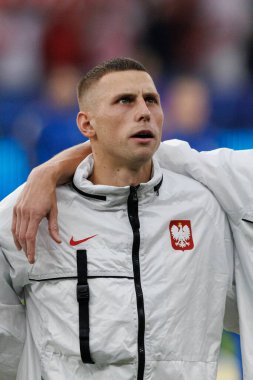 Jakub Piotrowski UEFA Euro 2024 maçında Polonya ve Avusturya milli takımları arasında Olympiastadion, Berlin, Almanya (Maciej Rogowski))