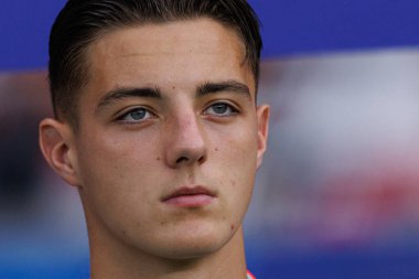 Kacper Urbanski UEFA Euro 2024 maçında Polonya ve Avusturya milli takımları arasında Olympiastadion, Berlin, Almanya (Maciej Rogowski))