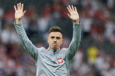 Krzysztof Piatek UEFA Euro 2024 maçında Polonya ve Avusturya milli takımları arasında Olympiastadion, Berlin, Almanya 'da (Maciej Rogowski)