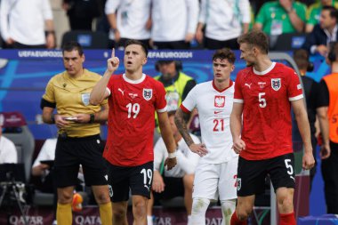 Christoph Baumgartner, Polonya ve Avusturya milli takımları arasında oynanan UEFA Euro 2024 maçında attığı gol sonrasında Almanya 'nın başkenti Berlin' de (Maciej Rogowski) kutlama yapıyor.)