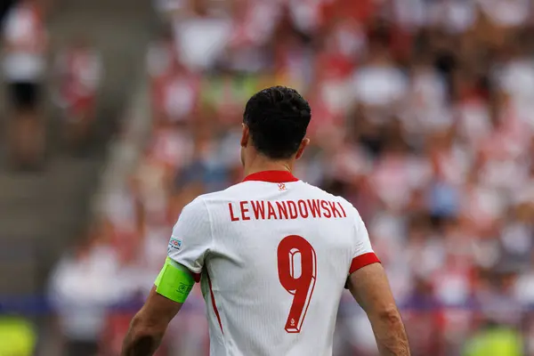 stock image Robert Lewandowski  during UEFA Euro 2024 game between national teams of Poland and Austria at Olympiastadion, Berlin, Germany (Maciej Rogowski)