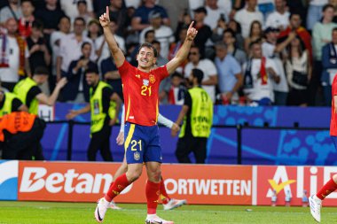 Mikel Oyarzabal UEFA Euro 2024 final maçında İspanya ve İngiltere milli takımları arasında Berlin Olimpiyat Stadyumu 'nda görüldü (Maciej Rogowski))