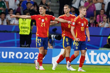 Mikel Oyarzabal UEFA Euro 2024 final maçında İspanya ve İngiltere milli takımları arasında Berlin Olimpiyat Stadyumu 'nda görüldü (Maciej Rogowski))