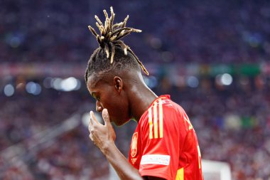 Nico Williams, İspanya ve İngiltere milli takımları arasında oynanan UEFA Euro 2024 final maçında Berlin, Almanya 'da görüldü (Maciej Rogowski))