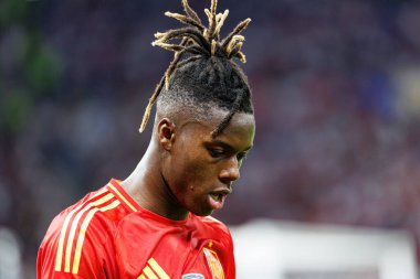 Nico Williams, İspanya ve İngiltere milli takımları arasında oynanan UEFA Euro 2024 final maçında Berlin, Almanya 'da görüldü (Maciej Rogowski))