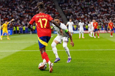 Nico Williams, İspanya ve İngiltere milli takımları arasında oynanan UEFA Euro 2024 final maçında Berlin, Almanya 'da görüldü (Maciej Rogowski))