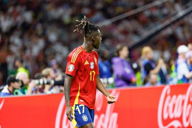 Nico Williams, İspanya ve İngiltere milli takımları arasında oynanan UEFA Euro 2024 final maçında Berlin, Almanya 'da görüldü (Maciej Rogowski))
