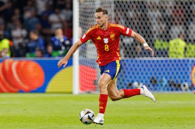 Fabian Ruiz, UEFA Euro 2024 final maçında İspanya ve İngiltere milli takımları arasında Olympiastadium, Berlin, Almanya 'da görüldü (Maciej Rogowski)
