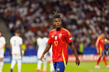 Nico Williams, İspanya ve İngiltere milli takımları arasında oynanan UEFA Euro 2024 final maçında Berlin, Almanya 'da görüldü (Maciej Rogowski))