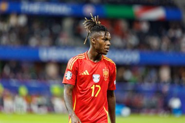 Nico Williams, İspanya ve İngiltere milli takımları arasında oynanan UEFA Euro 2024 final maçında Berlin, Almanya 'da görüldü (Maciej Rogowski))