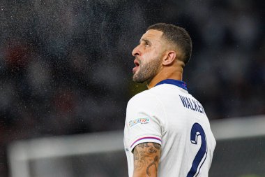 Kyle Walker UEFA Euro 2024 final maçında İspanya ve İngiltere milli takımları arasında Berlin Olimpiyat Stadyumu 'nda görüldü (Maciej Rogowski))