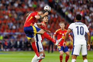 Alvaro Morata, UEFA Euro 2024 final maçında İspanya ve İngiltere milli takımları arasında Olympiastadium, Berlin, Almanya 'da görüldü (Maciej Rogowski)
