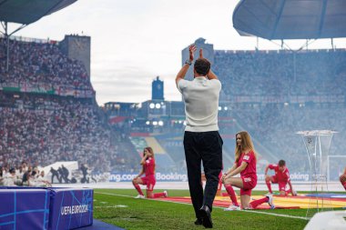 Gareth Southgate, UEFA Euro 2024 final maçında İspanya ve İngiltere milli takımları arasında Olympiastadium, Berlin, Almanya 'da görüldü (Maciej Rogowski))