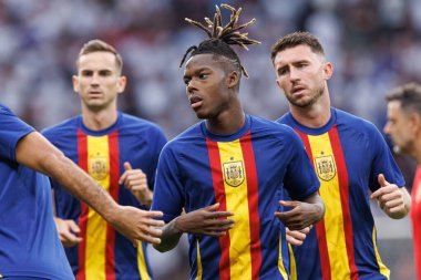 Nico Williams, İspanya ve İngiltere milli takımları arasında oynanan UEFA Euro 2024 final maçında Berlin, Almanya 'da görüldü (Maciej Rogowski))