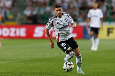 PKO BP Ekstraklasa maçı sırasında Stadyum Miejski Lejyon Warszawa, Varşova, Polonya 'da Legia Warszawa ve Zaglebie Lubin takımları arasında oynanan Ruben Vinagre maçı. (Maciej Rogowski)