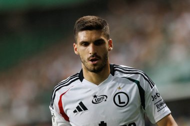 PKO BP Ekstraklasa maçı sırasında Stadyum Miejski Lejyon Warszawa, Varşova, Polonya 'da Legia Warszawa ve Zaglebie Lubin takımları arasında oynanan Ruben Vinagre maçı. (Maciej Rogowski)