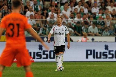 PKO BP Ekstraklasa maçında Radovan Pankov, Stadion Miejski Legii Warszawa 'daki Legia Warszawa ve Zaglebie Lubin takımları arasında oynadı. (Maciej Rogowski))