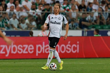 PKO BP Ekstraklasa maçında Radovan Pankov, Stadion Miejski Legii Warszawa 'daki Legia Warszawa ve Zaglebie Lubin takımları arasında oynadı. (Maciej Rogowski))