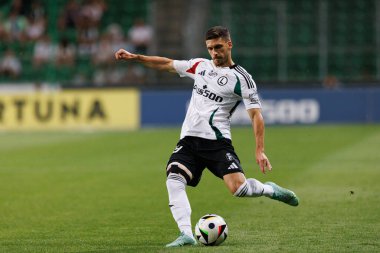 PKO BP Ekstraklasa maçı sırasında Stadyum Miejski Lejyon Warszawa, Varşova, Polonya 'da Legia Warszawa ve Zaglebie Lubin takımları arasında oynanan Ruben Vinagre maçı. (Maciej Rogowski)
