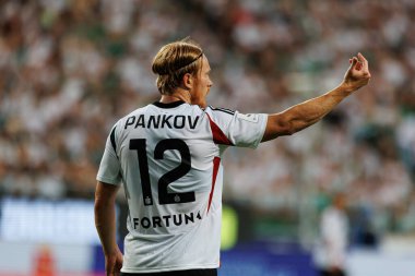 PKO BP Ekstraklasa maçında Radovan Pankov, Stadion Miejski Legii Warszawa 'daki Legia Warszawa ve Zaglebie Lubin takımları arasında oynadı. (Maciej Rogowski))