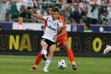 Marc Gual, PKO BP Ekstraklasa maçı sırasında Stadion Miejski Legii Warszawa, Polonya 'daki Legia Warszawa ve Zaglebie Lubin takımları arasında oynanmıştır (Maciej Rogowski))